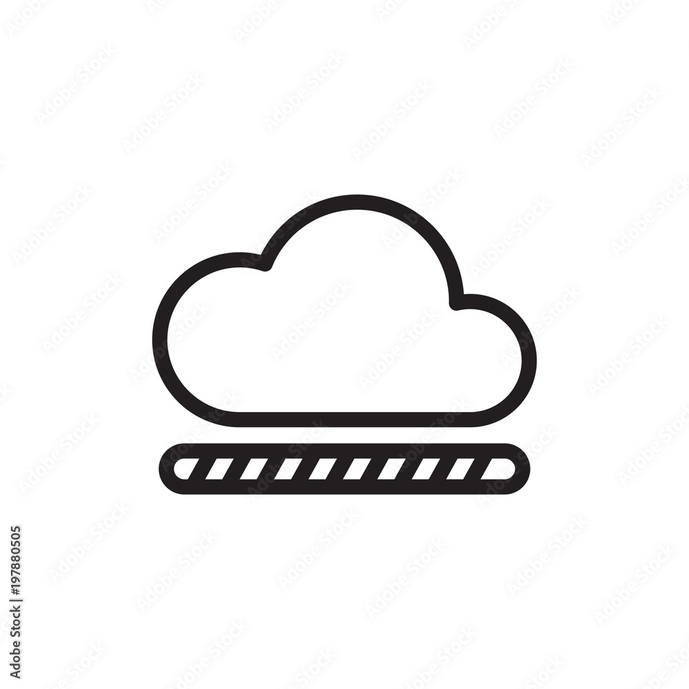 loading cloud outlined vector icon. Modern simple isolated sign. Pixel perfect vector illustration for logo, website, mobile app and other designs loading cloud outlined vector icon. Modern simple isolated sign. Pixel perfect vector illustration for logo, website, mobile app and other designs