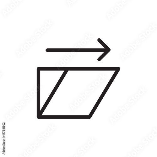 shear outlined vector icon. Modern simple isolated sign. Pixel perfect vector  illustration for logo, website, mobile app and other designs