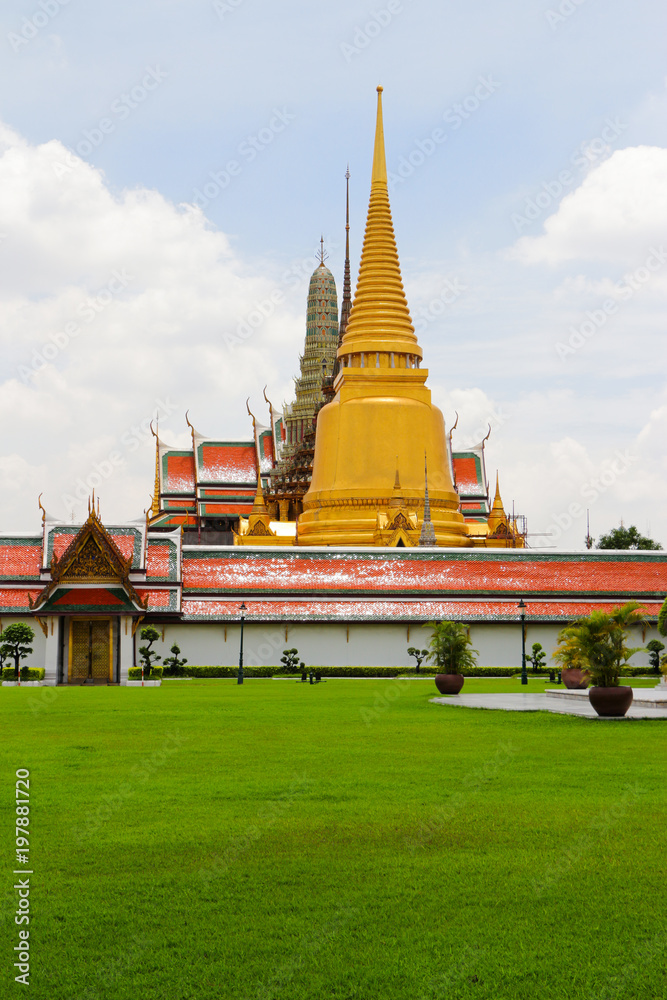 Grand Palace the emerald Buddha temple Bangkok Thailand