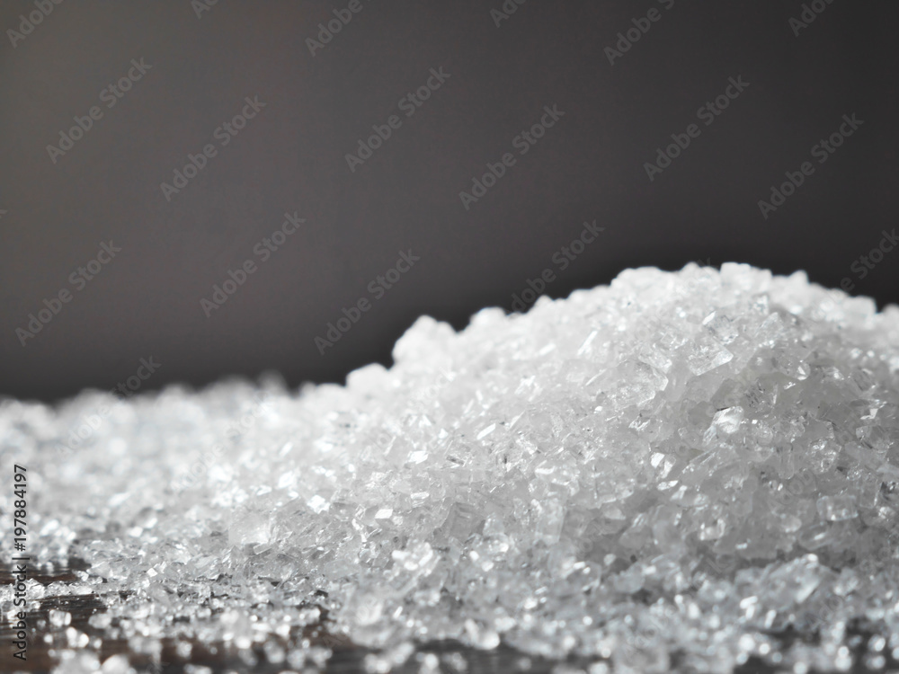 Sugar close-up, macro photo. Sugar close-up, macro photo.