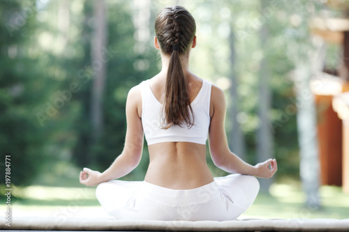 Woman doing yoga exercise Free Download Woman doing yoga exercise - GFXLoad