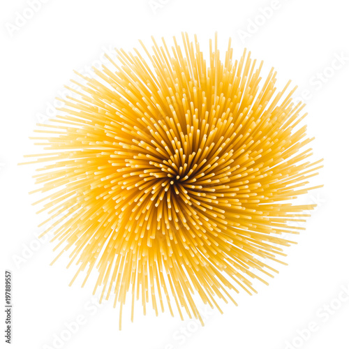 pasta  spaghetti  isolated on white background  clipping path