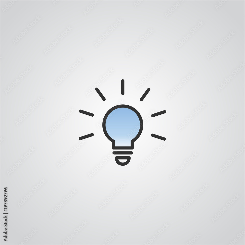 .idea icon vector , light-bulb .idea icon vector , light-bulb