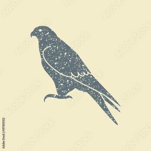 falcon icon - vector illustrator