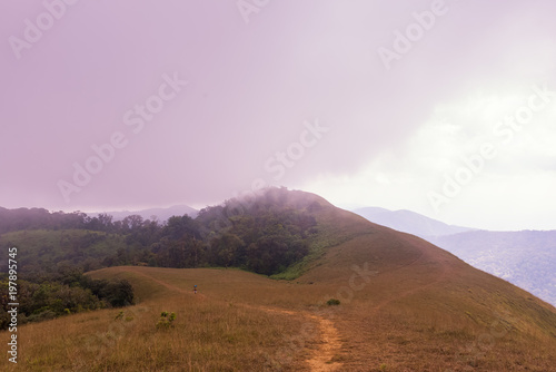 Top grass mountain in Monjong photo