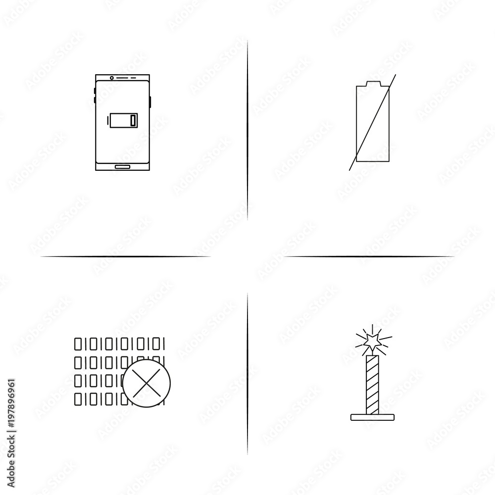 Signs And Symbols simple linear icons set. Outlined vector icons Signs And Symbols simple linear icons set. Outlined vector icons