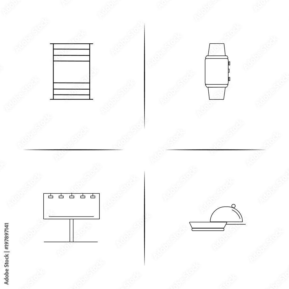 Lifestyle simple linear icons set. Outlined vector icons Lifestyle simple linear icons set. Outlined vector icons