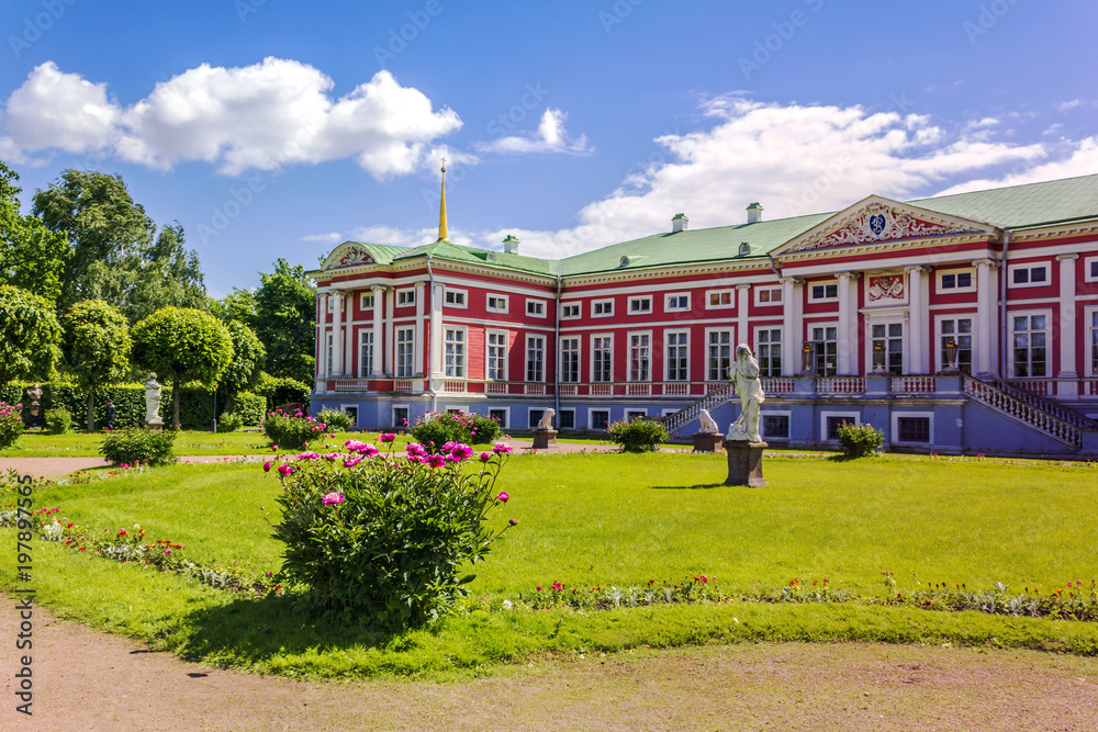 Kuskovo Palace in Moscow, Russia. Hot summer day.