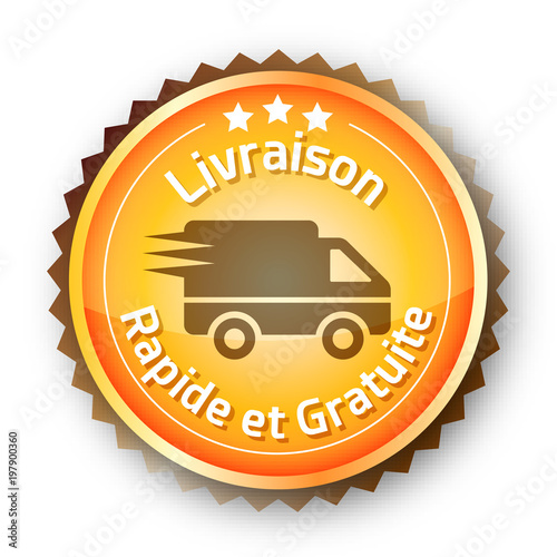 Icône pour commerce en ligne - Livraison rapide et gratuite