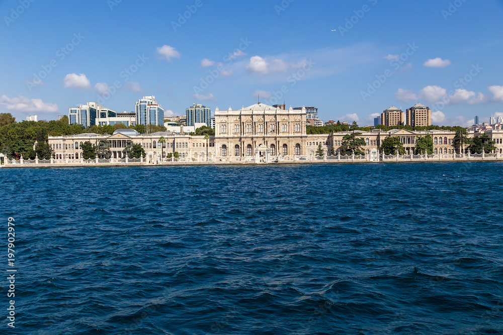 Istanbul, Turkey. Dolmabahce - the palace of the Ottoman Sultans on the European side of the Bosphorus, 1842 - 1853.