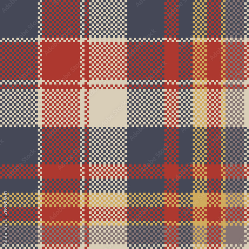 Tartan coarse fabric texture seamless pattern Tartan coarse fabric texture seamless pattern