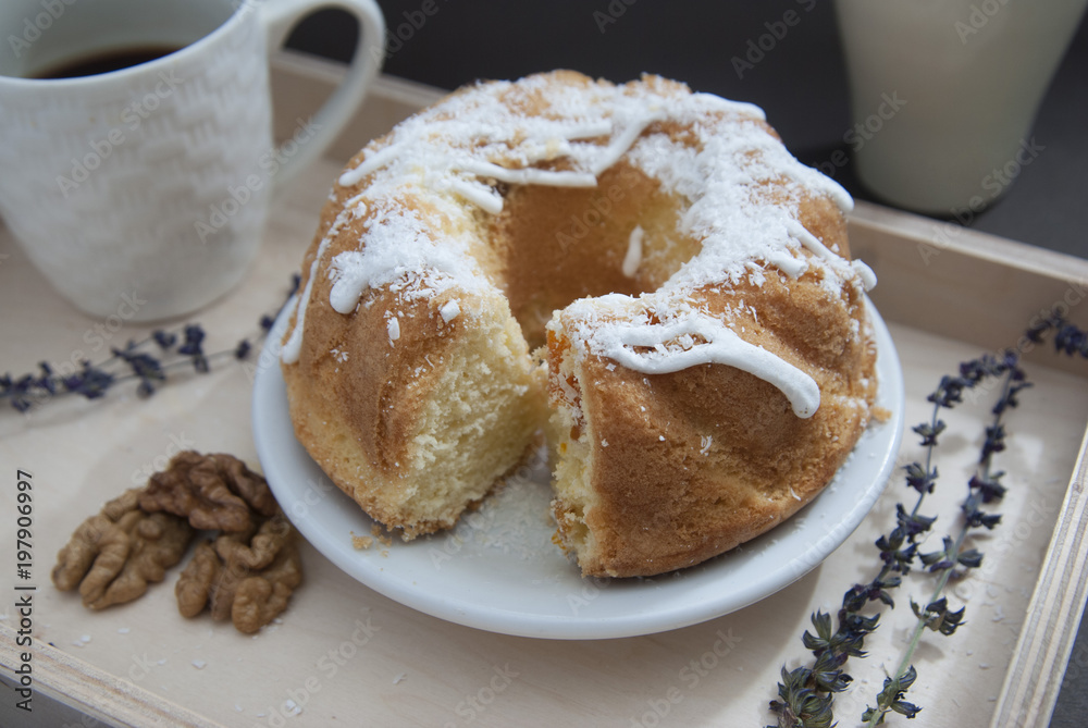 Homemade Fresh Baked Peach Pie with with cup of coffee. Homemade Fresh Baked Peach Pie with with cup of coffee.