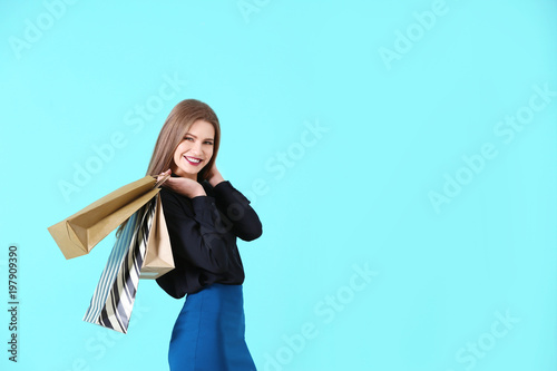 Beautiful young woman with ...