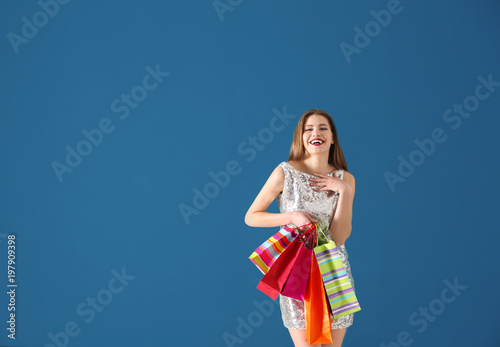 Beautiful young woman with ...