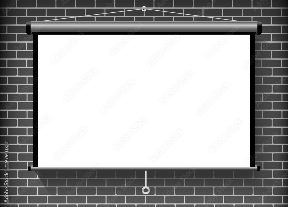 A projected screen with a tripod for your presentations
A projected screen with a tripod for your presentations