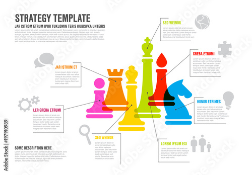 Vector business strategy infographic template infographic