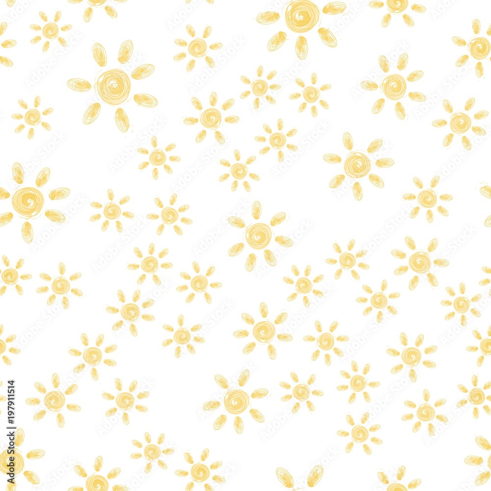 Sun seamless pattern background. flat vector illustration. Sun with ray sign symbol pattern. Sun seamless pattern background. flat vector illustration. Sun with ray sign symbol pattern.