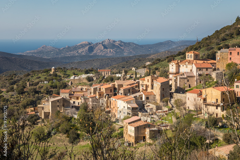 Village of Novella in Balagne region of Corsica