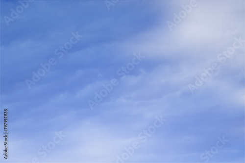 Vector background with blue sky with clouds.