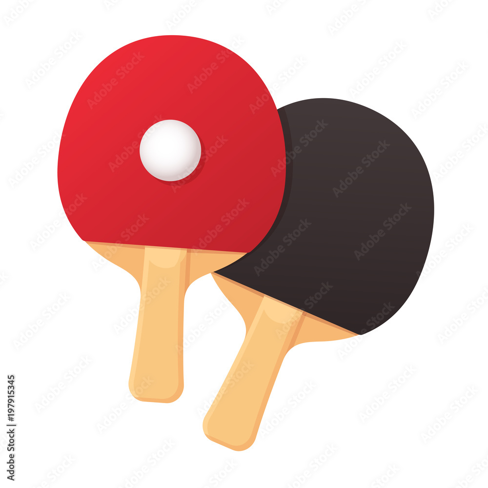 Ping pong rackets and ball