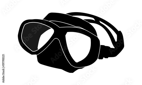 picture silhouette mask dive