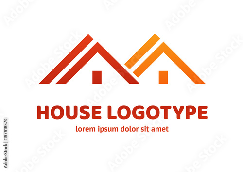 Logo design abstract house vector template © zuki-uki