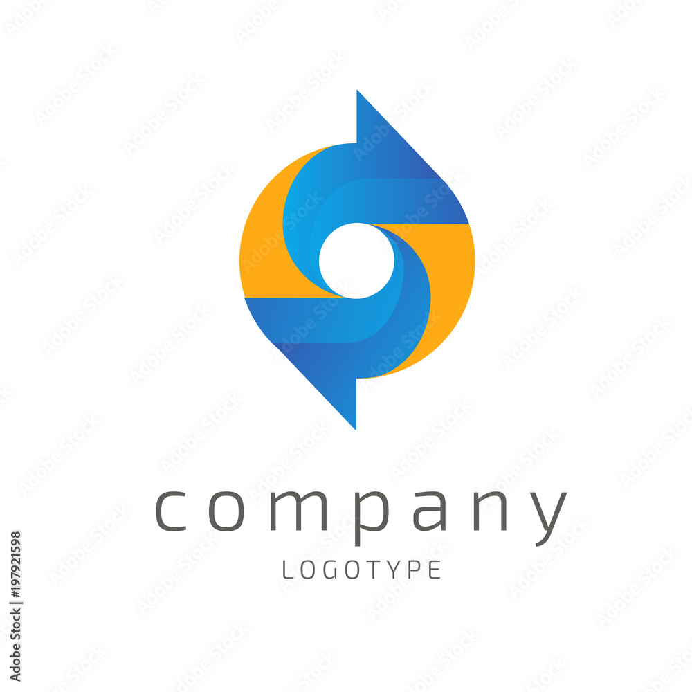 Logo abstract design arrow vector template Logo abstract design arrow vector template