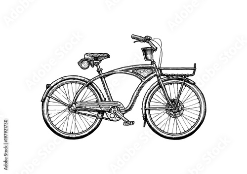 illustration of Cruiser bicycle