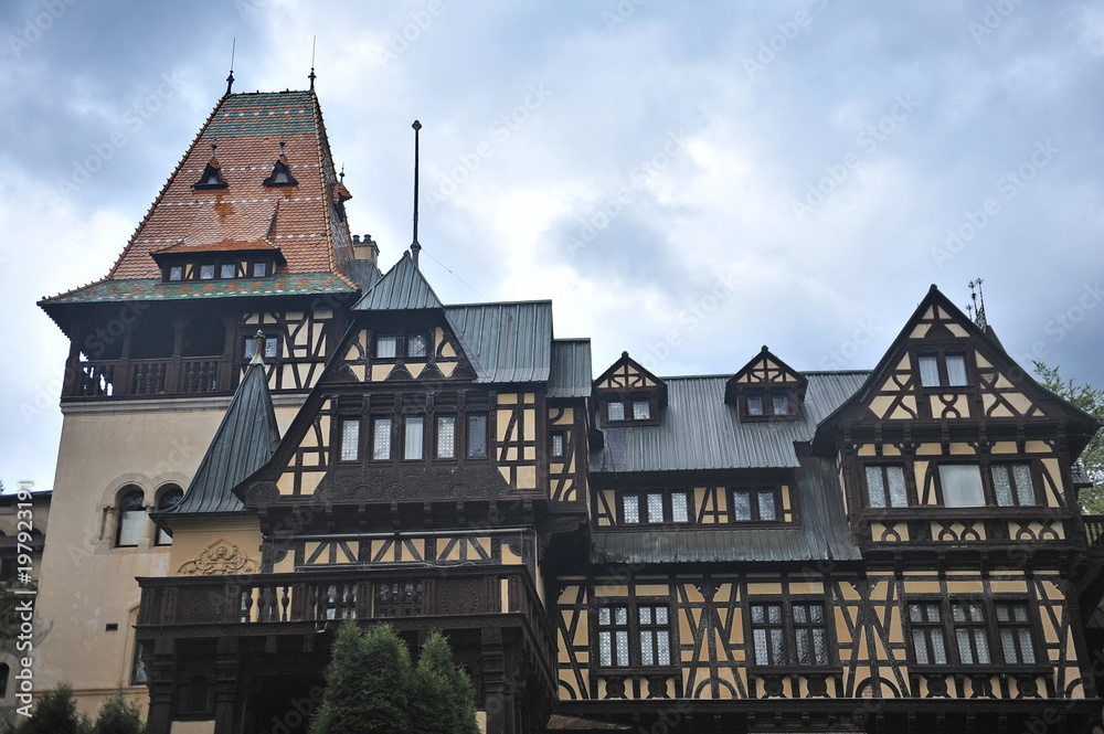 Naklejka premium Romania. Sinaia. Peles Palace
