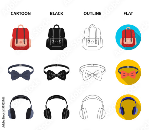 Hipster, fashion, style, subculture .Hipster style set collection icons in cartoon,black,outline,flat style vector symbol stock illustration web.