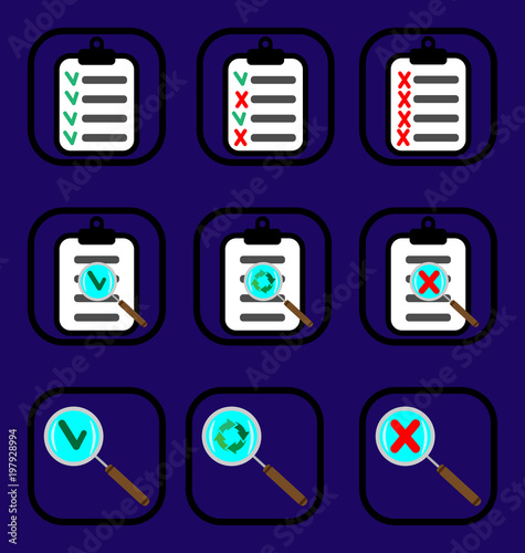 Check icons set