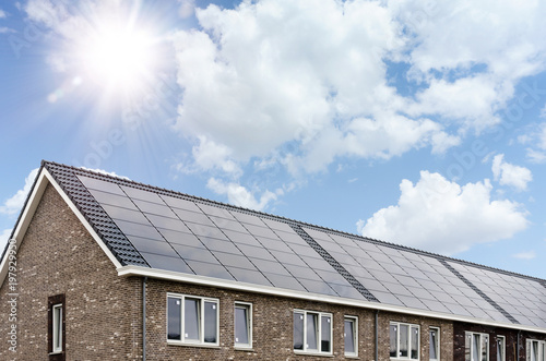 Dutch roof with solar panels