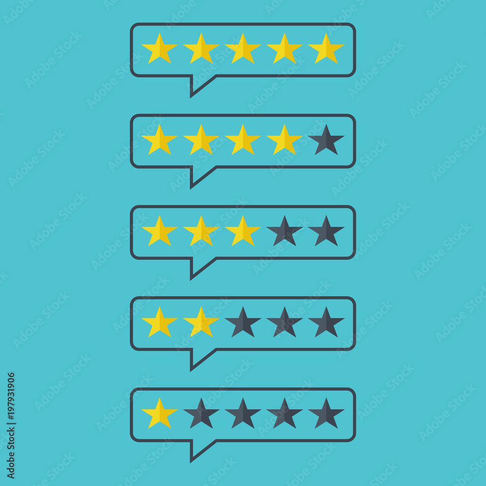 Consumer or customer product rating flat icon for apps and websites Consumer or customer product rating flat icon for apps and websites
