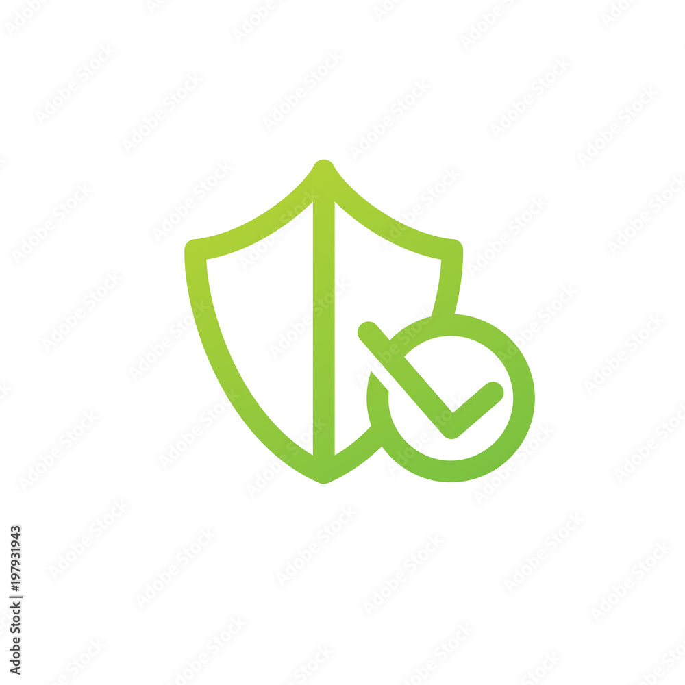 Icon design abstract shield vector template. Icon design abstract shield vector template.