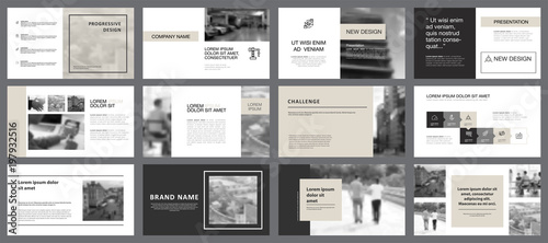 Twelve Training Slide Templates Set
