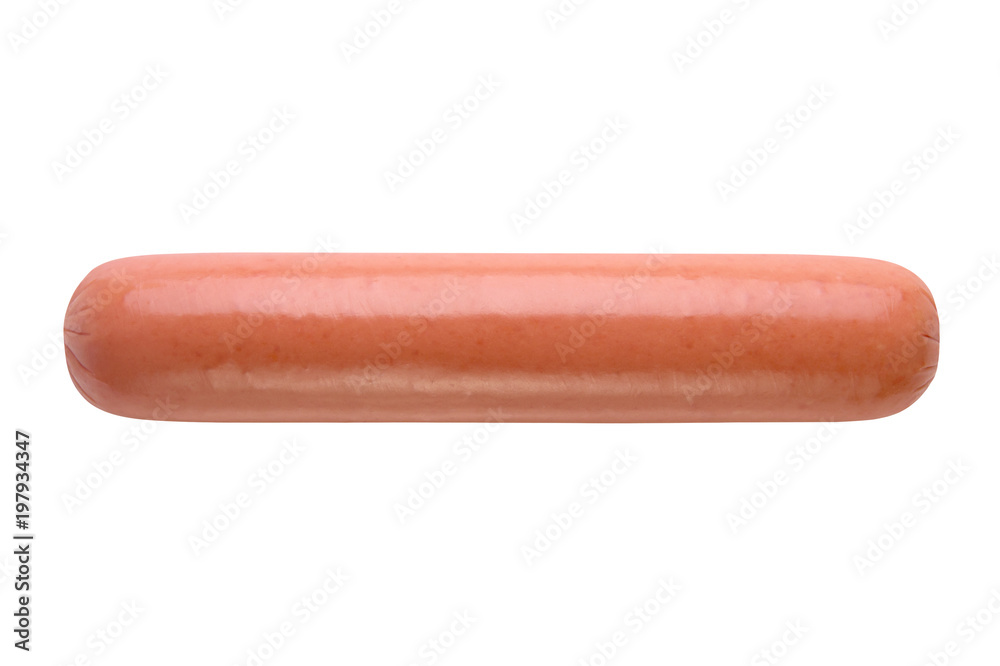 sausage on white isolated background sausage on white isolated background