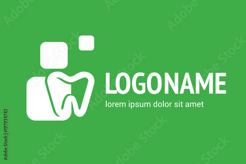Logo design stomatology vector template.