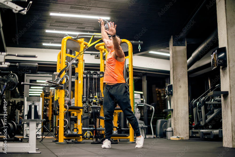 Fototapeta premium Kettlebell exercise