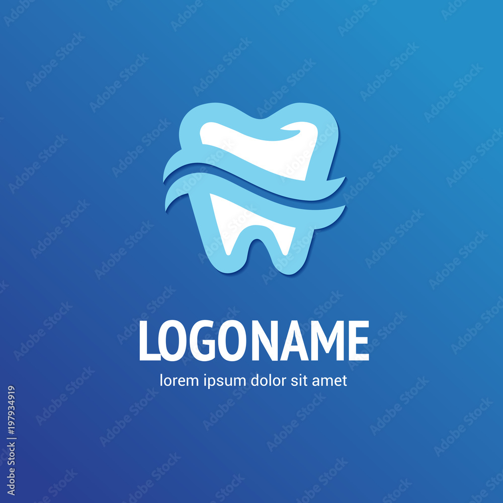 Logo design stomatology vector template. Logo design stomatology vector template.