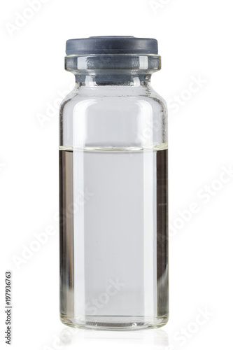 injection bottle isolated