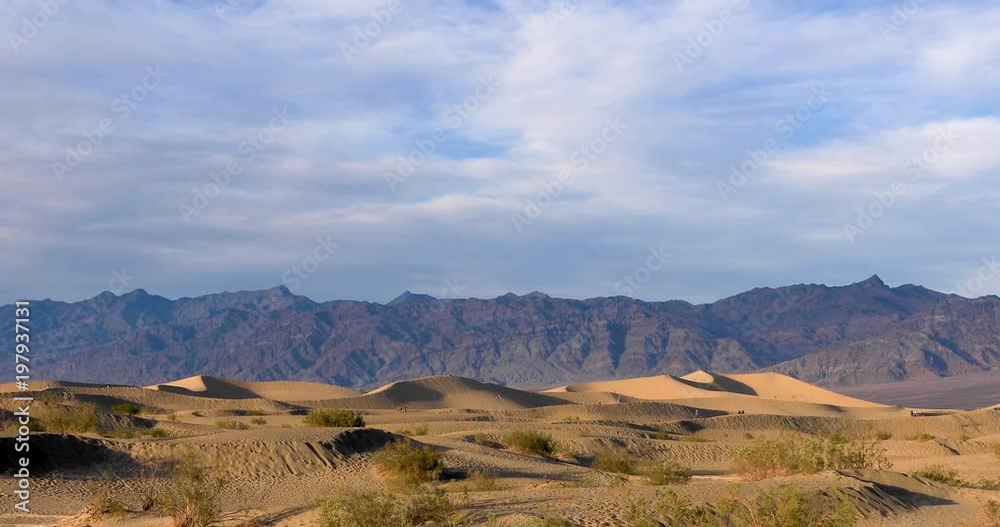 Mesquite dunes in Death Valley, California, USA Mesquite dunes in Death Valley, California, USA