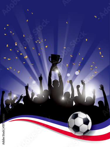 PODIUM FOOTBALL FRANÇAIS affiche 30X40