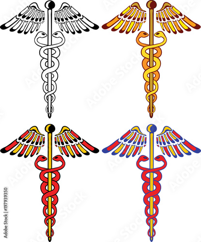 Decorative Caduceus - symbol of medicine and trade