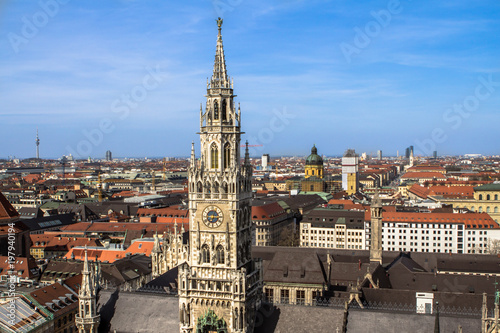 Panorama view of Munich, Germany