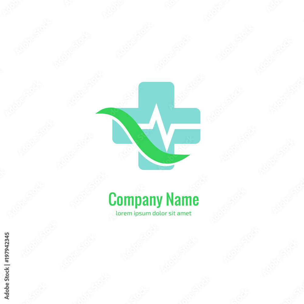 Logo design abstract medical vector template. Illustration design of logotype cross health symbol, people care sign. Logo design abstract medical vector template. Illustration design of logotype cross health symbol, people care sign.