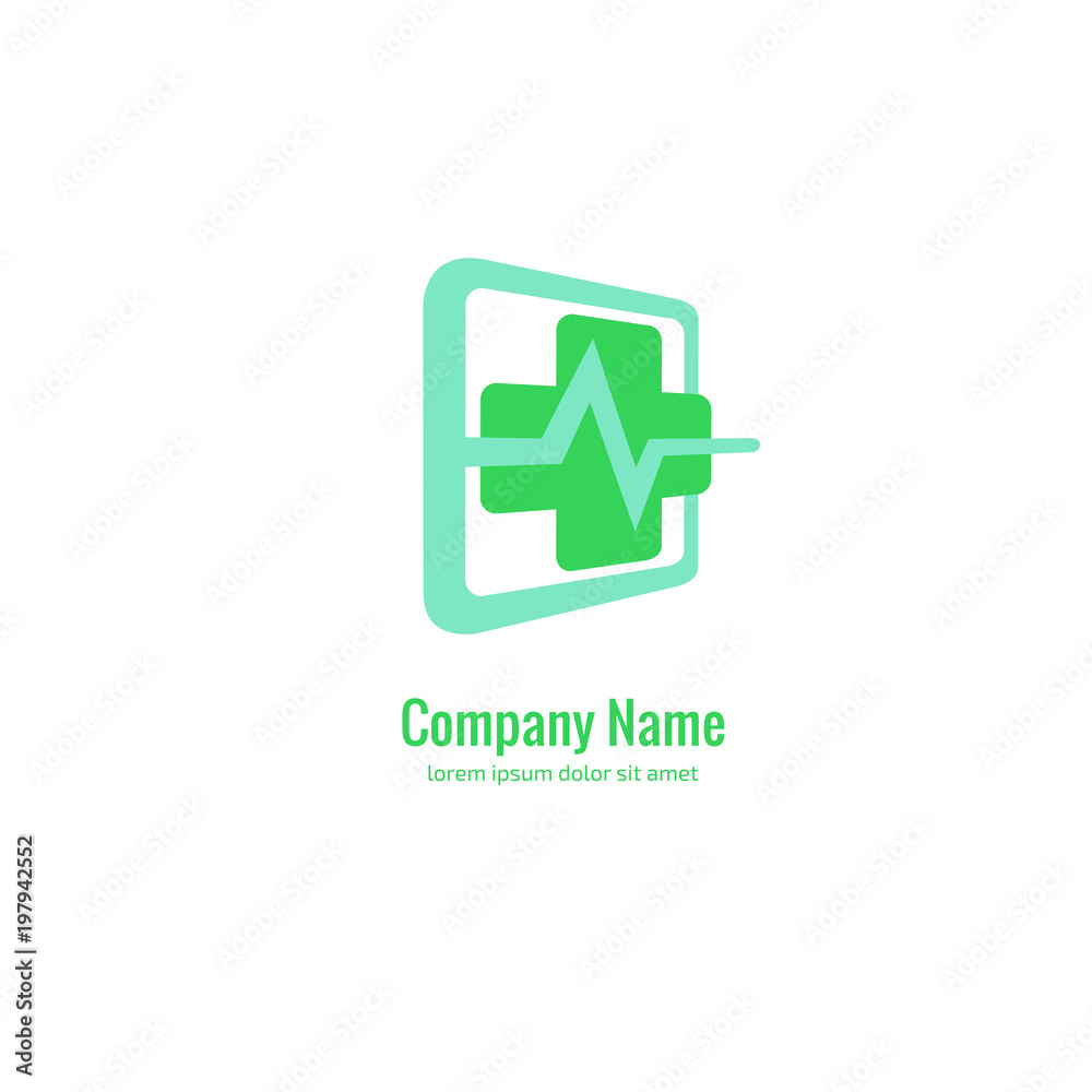 Logo design abstract medical vector template. Illustration design of logotype cross health symbol, people care sign. Logo design abstract medical vector template. Illustration design of logotype cross health symbol, people care sign.