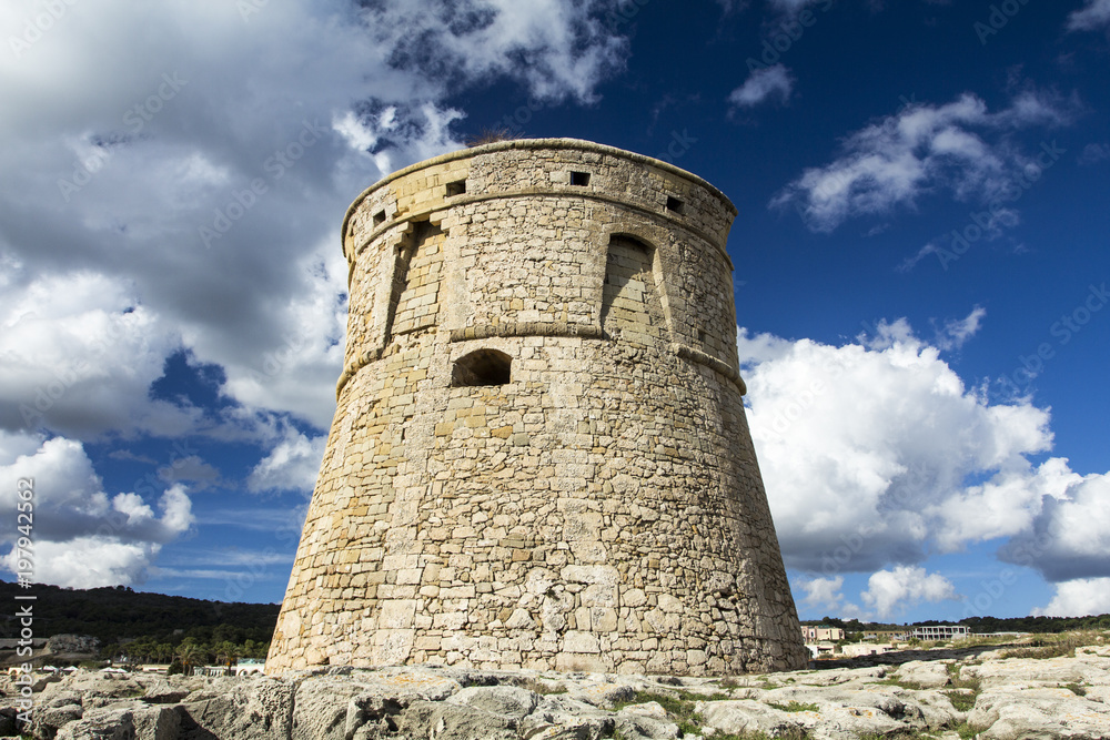 Pirate watch tower  at Salento, Italy