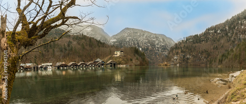 Königssee am See mit Berge im Schnee photo