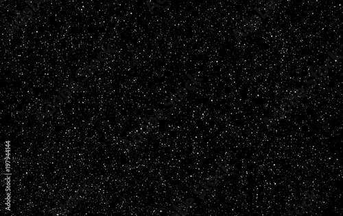 Obraz na plátně Perfect starry night sky background - outer space vector background