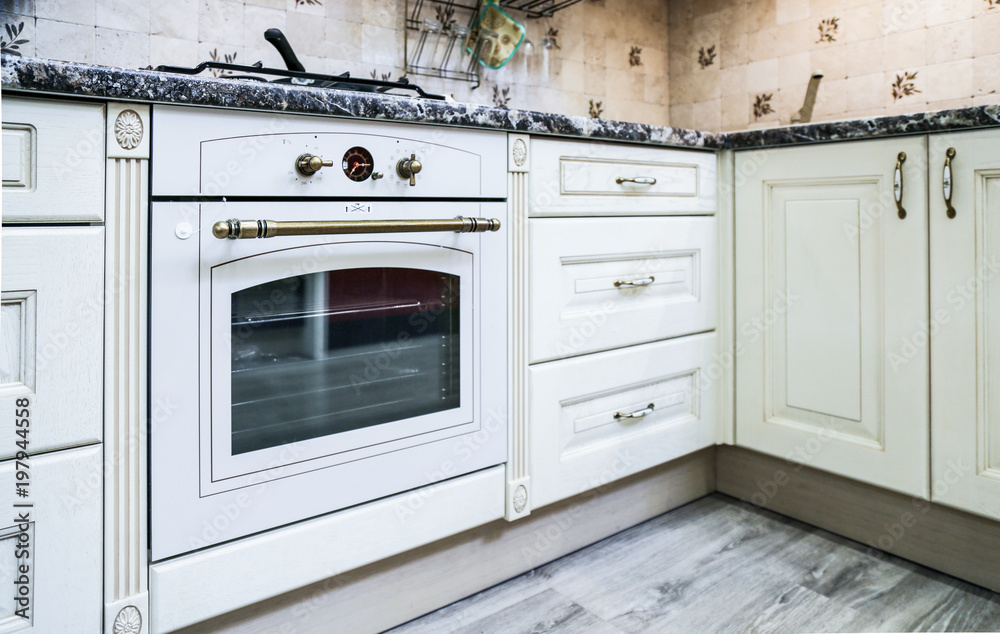 Fototapeta premium the concept of the beautiful kitchen furniture